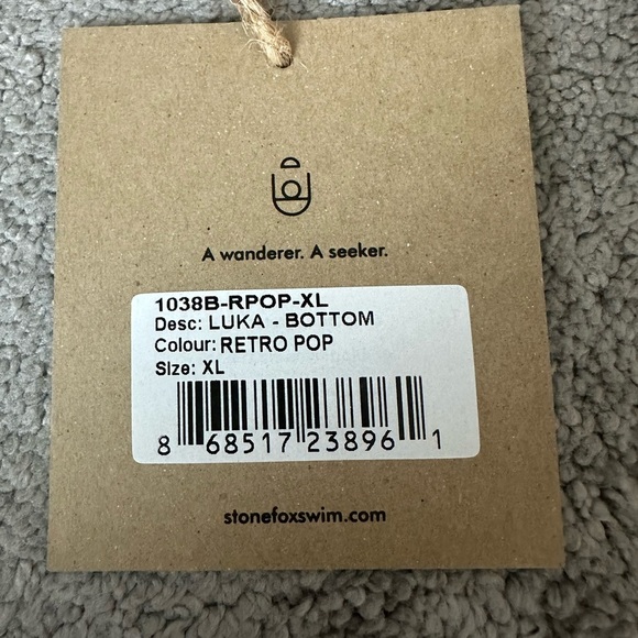 Stone Fox Swim Luka Bottom in Retro Pop Size XL Bikini Floral 70s - Picture 4 of 6